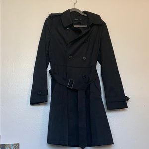 Lauren by Ralph Lauren black trench coat